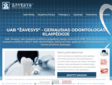 Tablet Screenshot of klinikazavesys.lt